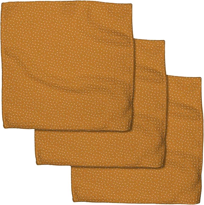 GEOMETRY Fall Dish Towels Quick Dry Premium with Geoweave 3 Pack Spotty Pumpkin 10x10