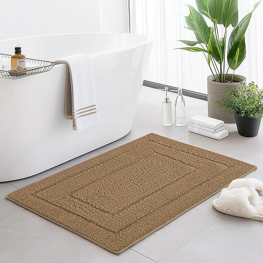 GRANNY SAYS Bathroom Rug Mat, Bath Mats for Bathroom Non-Slip, 24" x 36", Super Soft and Water Absorbent, Microfiber Bath Rugs, Machine Wash Dry, Large Bath Rugs for Floor, Champagne