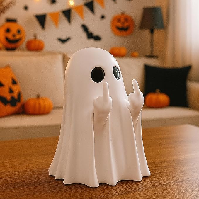Halloween Ghost Figurine-Spooky & Cute Ghost Statue for Home, Desk, Party Decor | FunnyGhost Halloween Decor Indoor