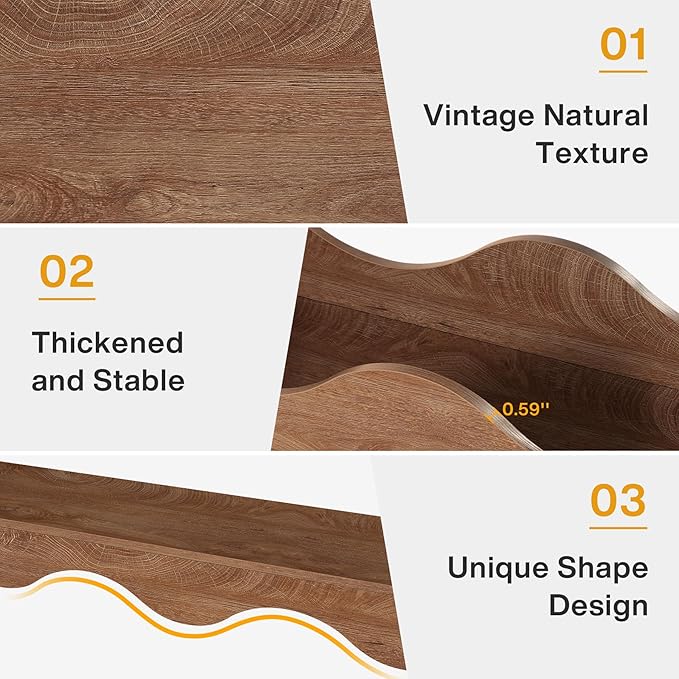 Tribesigns 63 Inches Farmhouse Console Table with Storage, Couch Table Behind Sofa, Long Entryway Sofa Station, Narrow Console Stand, Hallway Stand for Entryway Living Room, Wood Grain