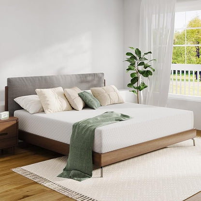 Novilla King Mattress, 10 Inch Memory Foam Mattress King Size with Comfort Foam for Pressure Relief & Fresh Cool Sleep,Removable Washable Cover,King Memory Foam Mattresses, Medium Firm