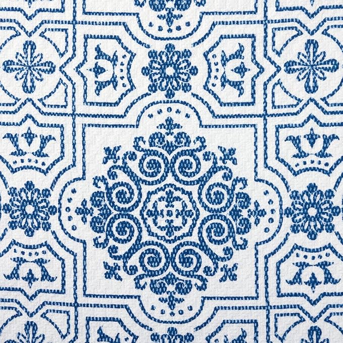 Martha Stewart Dual Purpose Kitchen Towels 2 Pack Strie Medallion 16x28
