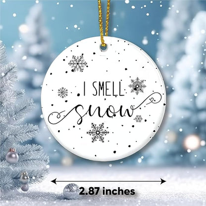 I Smell Snow, Girls Gifts Christmas Ornament, Gifts Women, Christmas Tree Ornament, Friendship Elephant Ornament, Christmas Tree Ornament 2025