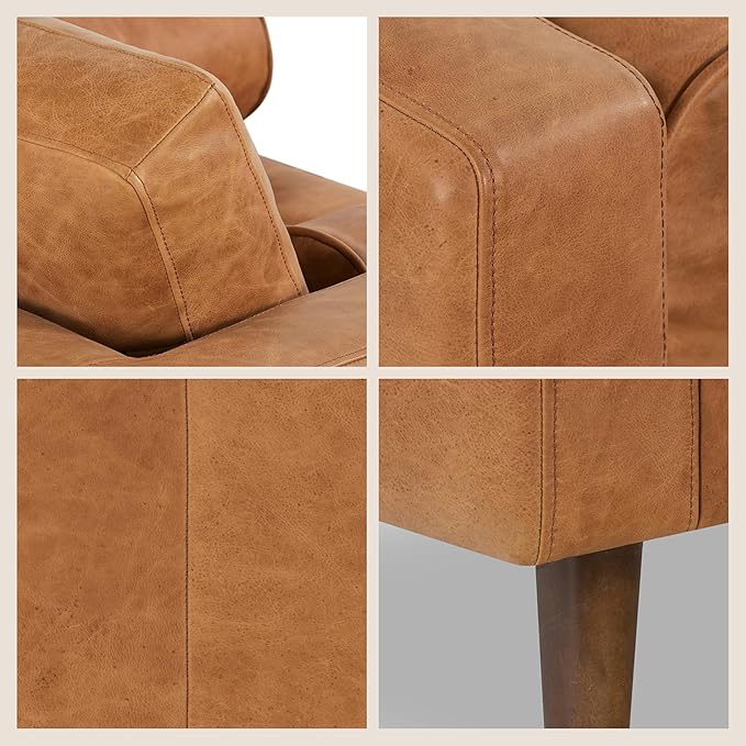 POLY & BARK Napa Furniture, Cognac Tan