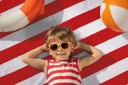 Utopia Towels 4 Pack Cabana Stripe Beach Towel Oversized 100% Ringspun Cotton Beth Towels Highly Absorbent Bath Towels for Beach