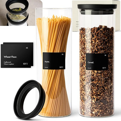 KIVY Glass Jars (60oz * 2)