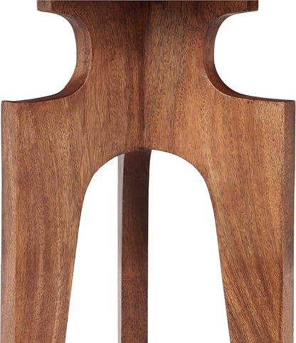 Christopher Knight Home Catrio Wood End Table with 3-Legged, Mid-Century Accent End Table Coffee Table with Solid Wood Leg for Living Room Bedroom or Small Spaces, Fully Assembled, Honey