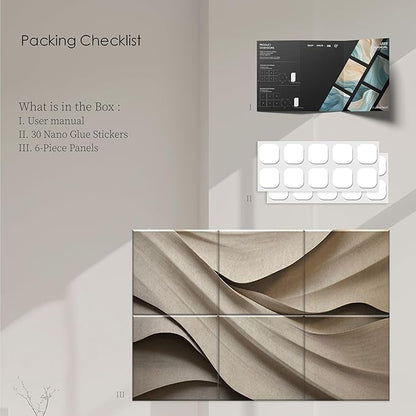 6-Pack Sound Absorbing Panels 72x48 Inch Acoustic Wall Panels for Home, Office, or Studio – Sleek Design, Simple Setup