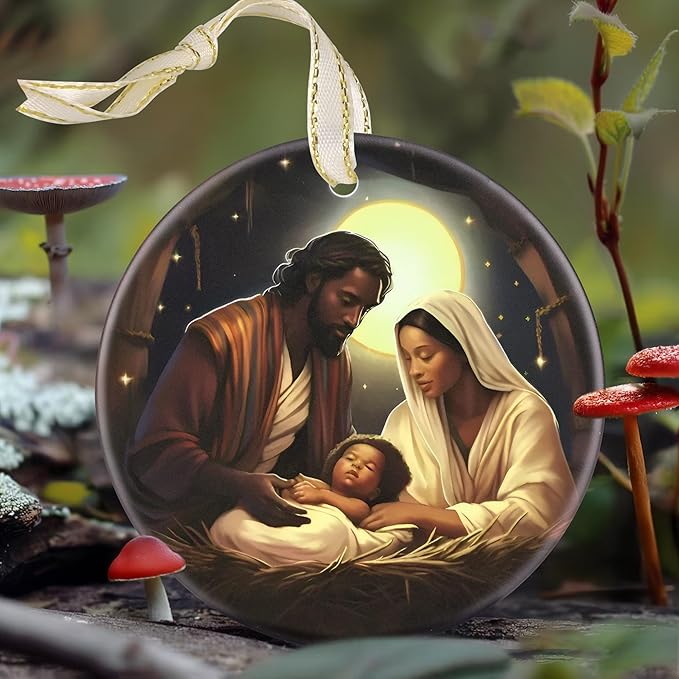 Nativity Christian Ornament - Religious Gift Idea for Christmas Tree