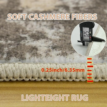 5x8 Area Rugs for Living Room Rug Washable: Abstract Rug for Dining Room Bedroom Carpet Non Slip 5 by 8 Indoor Modern Nursery Home Office Coffee