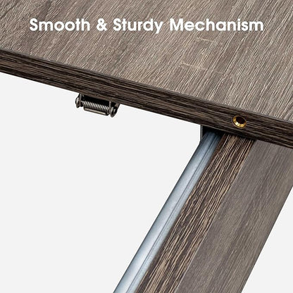 71''- 106'' Extendable Dining Room Table, Expandable Dining Table, Modern Large Table, for 6-10 Person, Dark Oak