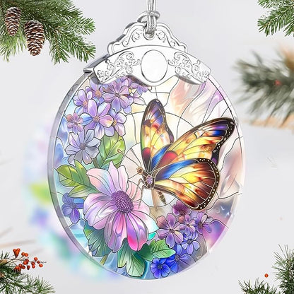 Butterfly Christmas Ornament, Hanging Ornaments for Christmas Tree Decorations, Xmas Gift for Butterfly Lovers