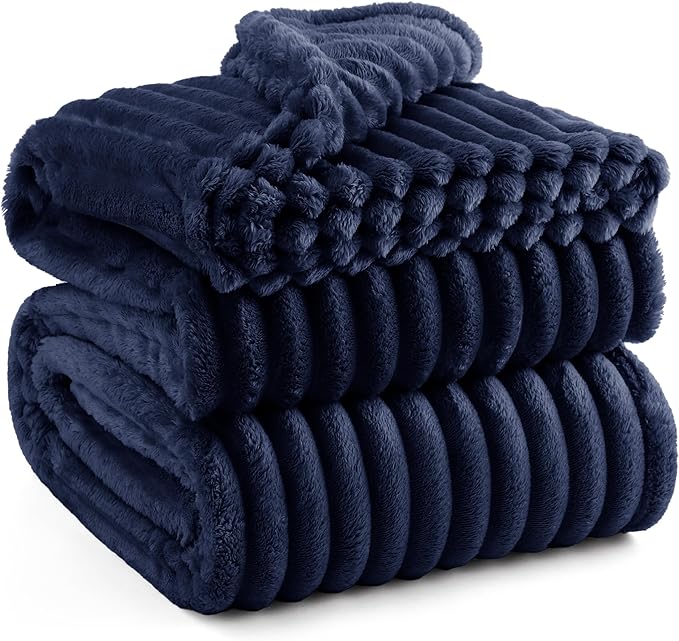 Bedsure GentleSoft Blue California King Size Blanket for - Cozy Soft Blankets for Women, Cute Small Fleece Throws for Girls, Birthday Gifts for Women, 102x96 Inches