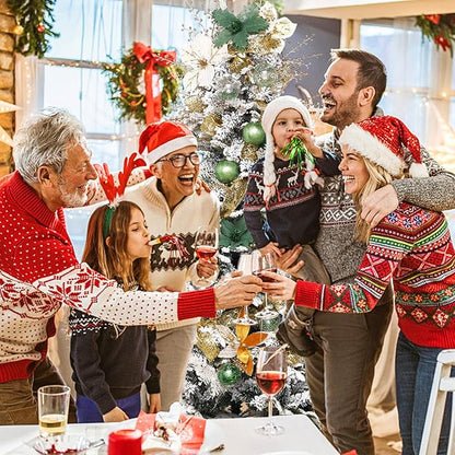 Christmas Ball Ornaments 20ct 80mm 3.15" Clear Shatterproof Xmas Ball Decorations for Christmas Tree Large Pet Decorative Christmas Baubles Bulk for Holiday Party Indoor and Outdoor