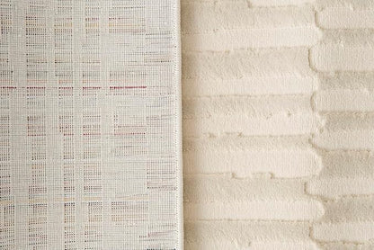 Revival Rugs Soloba 2'7"x9' Machine Washable Runner Rug for Hallway Entryway - 100% Recycled Oeko-TEX Certified, Medium Pile, Beige, Cream