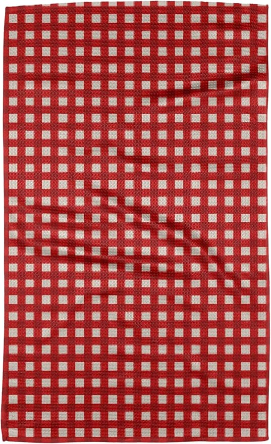 GEOMETRY Christmas Kitchen Towels Quick Dry Microfiber Premium Towel Merry Red 1 Pack