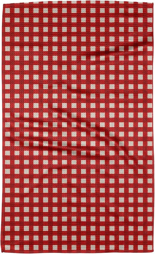 GEOMETRY Christmas Kitchen Towels Quick Dry Microfiber Premium Towel Merry Red 1 Pack