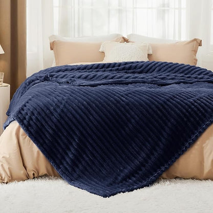 Bedsure GentleSoft Blue California King Size Blanket for - Cozy Soft Blankets for Women, Cute Small Fleece Throws for Girls, Birthday Gifts for Women, 102x96 Inches