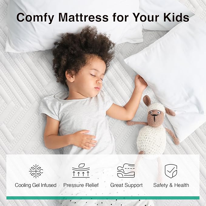 Novilla Mattress Twin, 8-Inch Gel Memory Foam Mattress for Pressure Relief, Enhanced Support & Plush Comfort, Twin Bed in a Box, Bliss