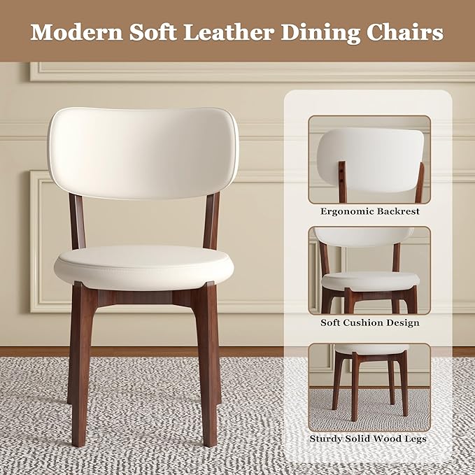 Montary 63" Modern 4-6 Person Dining Table with Storage Cabinet, Artificial Marble Dining Table with Sintered Stone Tabletop & Golden Solid Wood Base, Includes 4 Cream PU Chairs for Kitchen