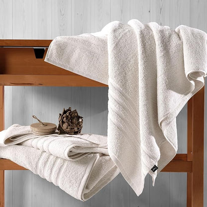 Hawmam Linen Jumbo Large Bath Sheets Towels 2 Pack Soft and Absorbent, Premium Quality 100% Cotton Towels Sea Salt