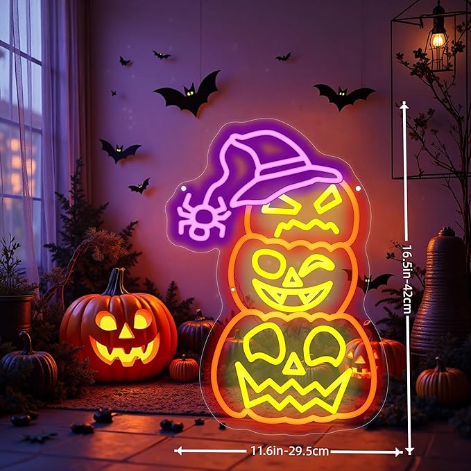 Pumpkin Patch Sign Pumpkin Halloween Patches Thanksgiving Decor Spider Sign Farmhouse Fall Decor For Front Porch for Table Home Kitchen Bedroom Living Room Bar Pub Club Party