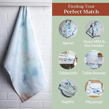Maison d'Hermine Dish Towels 100% Cotton Absorbent Lazy Summer Days Set of 3 Spring Summer