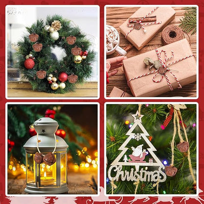 Augshy 200 Rustic Christmas Jingle Bells, 2/5 Inches Metal Craft Bells for Christmas Home Decoration Christmas Party Decor Party Supplies