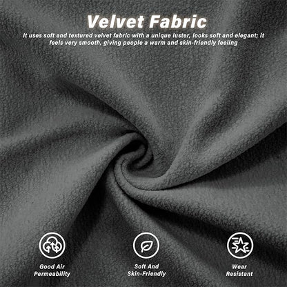 SoarFlash Velvet Sectional Middle Position Sofa, Grey