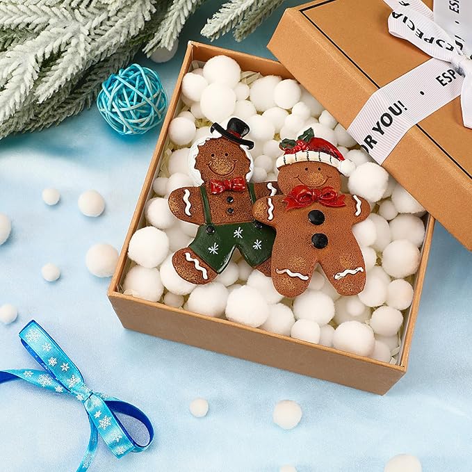 UPINS Christmas Pom Poms Balls, 600 Pieces Light White Pompoms Pom Poms for Crafts Making DIY Holiday Christmas Decorations Supplies (3 Size )