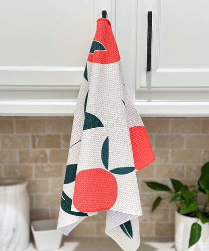 HONED Kitchen Dish Towels Set Lightweight Absorbent Decorative Tea Towels Quick Dry Waffle Towels 18x30 Microfiber