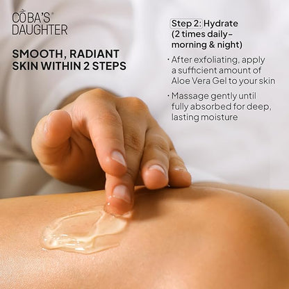 COBA’S DAUGHTER Christmas Gift for Women - 3-Piece Spa Gift Set with Honey Turmeric Scrub, Almond Orange Scrub & Aloe Vera Gel - Perfect Birthday Gift, Self-Care Spa Gift Box, Travel Size Beauty Set