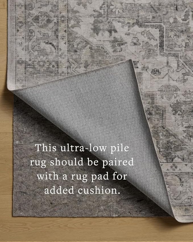 Loloi Amber Lewis Josie Collection JOS-03 Silver Natural 2'-6" x 10'-0" .13" Runner Rug