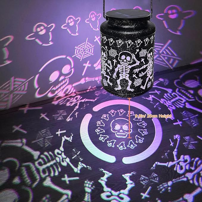 Light Up Skeletons for Halloween Decorations, Metal Hanging Scary Solar Skeleton Lights Outdoor for Garden, Pathway, Porch & Patio Lighting, Spooky Halloween Gift Ideas