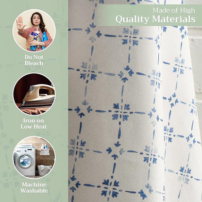 Maison d'Hermine Dish Towels 100% Cotton Absorbent Faience Set of 3 Spring Summer