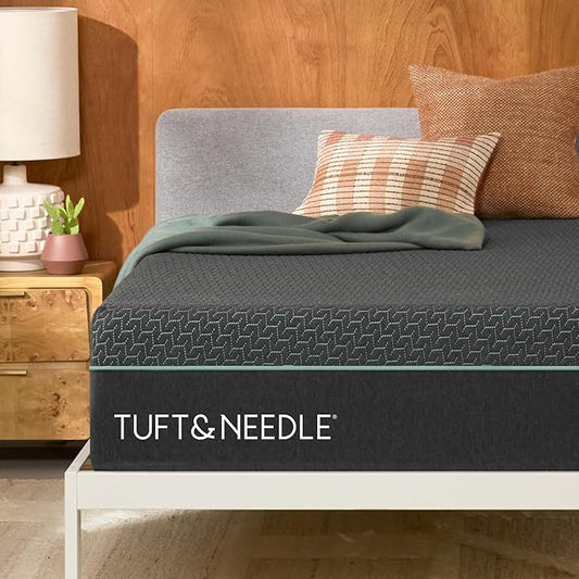 Tuft & Needle Mint Hybrid Medium Plush Twin XL Size Mattress in a Box, Cooling Adaptive Foam, Individually-Wrapped Coils, 100 Night Trial, Fiberglass Free, CertiPUR-US, 10-Year Limited Warranty