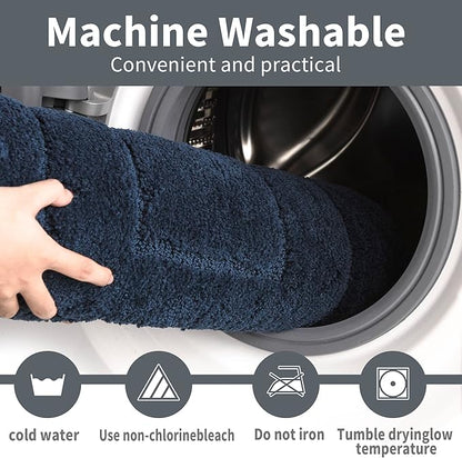 GRANNY SAYS Long Bathroom Rug Mat, Bath Mats Non-Slip, Super Soft and Water Absorbent, Large Bath Rugs, Machine Wash Dry, Bathroom for Floor, Tub and Shower, 24" x 48"