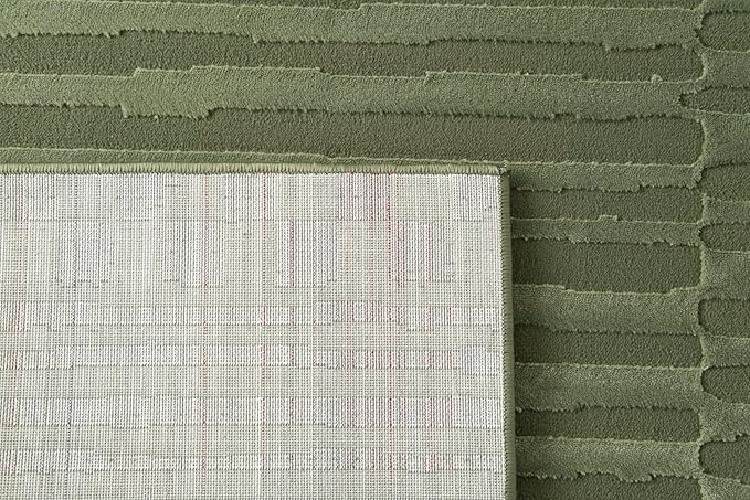 Revival Rugs Soloba 10'6" x 14'3" Washable Area Rug for Living Room Bedroom - 100% Recycled Oeko-TEX Certified, Medium Pile, Green