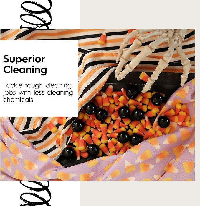 GEOMETRY Halloween Kitchen Towels Quick Dry Microfiber Premium Fright Night 2 Pack 18x30