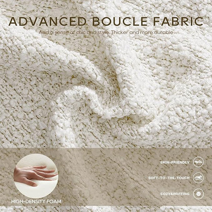 COLAMY Modern Accent Chairs Set of 2, Upholstered Barrel Chairs, Comfy Sherpa Side Arm Chairs with 3 Legs for Living Room, Bedroom, Reading, Cream