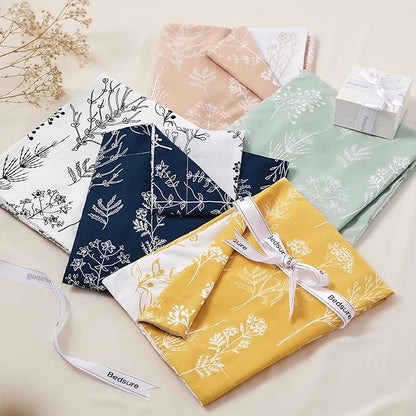 Bedsure Twin/Twin XL Comforter Set - Yellow Bed Set, 2 Pieces Cute Floral Bedding, 1 Soft Reversible Botanical Flowers Comforter and 1 Pillow Sham