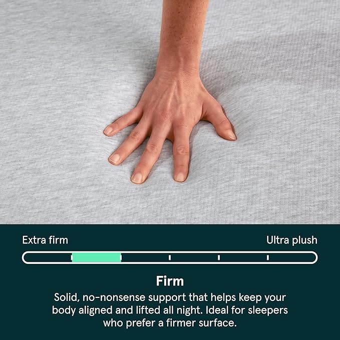 Kin By Tuft & Needle Firm 6" Cal King Adaptive Foam Mattress in a Box, Cooling Pressure Relief, Balanced Support, 100 Night Trial, Fiberglass-Free, CertiPUR-US, 10-Year Limited Warranty