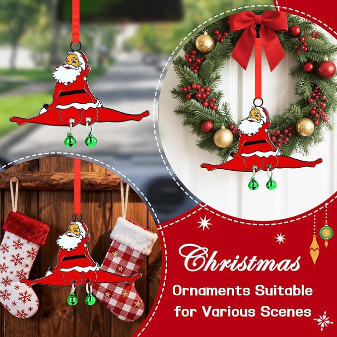 FLYAB White Elephant Gifts for Adults Funny Christmas Ornaments 2025 Jingle My Bells Metal Hanging Ornament for Xmas Tree Decorations Exchange Funny Gifts for Adults Friends Sister Teens