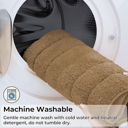 GRANNY SAYS Bathroom Rug Mat, Bath Mats for Bathroom Non-Slip, 24" x 36", Super Soft and Water Absorbent, Microfiber Bath Rugs, Machine Wash Dry, Large Bath Rugs for Floor, Champagne