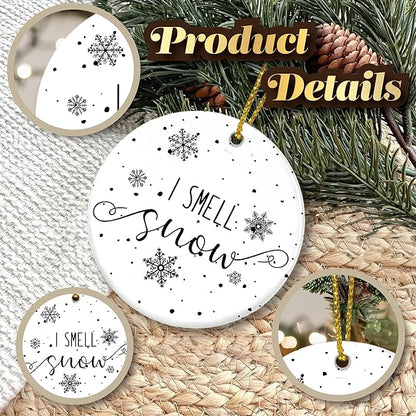 I Smell Snow, Girls Gifts Christmas Ornament, Gifts Women, Christmas Tree Ornament, Friendship Elephant Ornament, Christmas Tree Ornament 2025