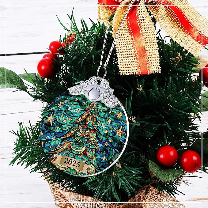 2025 Christmas Ornament, Christian Holiday Decor, Ornaments for Tree, Tree Ornaments, Acrylic Hanging Art, 2025 Christmas Ornament, Vintage Christmas Ornaments, Christmas Decorations