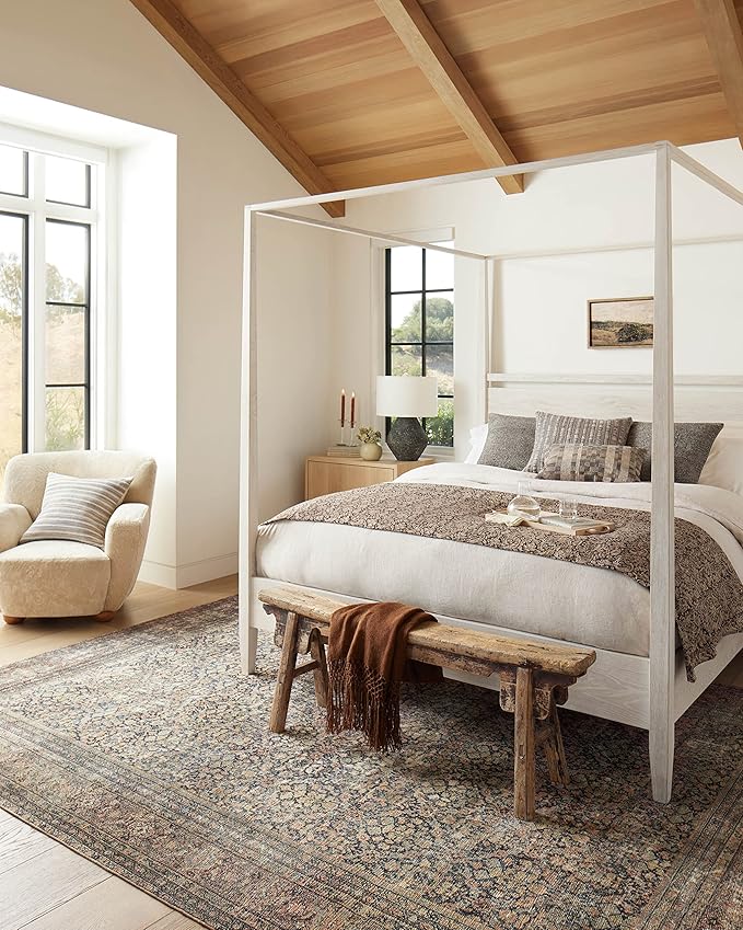 Loloi Amber Lewis Morgan Collection MOG-03 Denim Multi 2' x 3'-6" .38" Pile Height Accent Rug