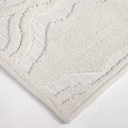My Texas House Cotton Blossom Runner Rug 1.11x7.6 Indoor Outdoor, Natural