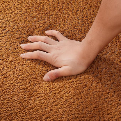 VANOMi 42" Accent Chair for Living Room Modern Upholstered Boucle Chair with Pillow Comfortable Mid Century Single Sofa Lounge Chair (Curry)