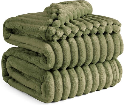 Bedsure GentleSoft Cypress Fleece Queen Blanket for - Cozy Soft Blankets for Women, Cute Small Throws for Girls, 90x90 Inches